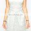 Latest fashion woman party pleated cocktail dress 2016