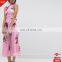Mexican Summer Pink Casual Women Jumpsuit in Large Rose Floral Printed
