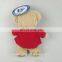 custom 25cm long plush stuffed teddy bear toys with red clothes