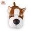 ICTI audit plush toy facotry stuffed animal soft dog toy with big head