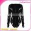 New Design Women PVC leather Sexy Black Tight Faux Leather Bandage Pencil Dresses Summer Front Zipper