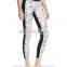 2017 factory direct sale small MOQ custom design sublimated faux leather leggings wet look sports tights