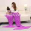 Classic style winter warm family mermaid tail blanket