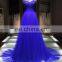 China supplier night ball gown evening dress with embroidered breast flower
