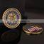 custom high quality US logo antique gold challenge coin