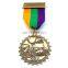 AWARD METAL ANTIQUE GOLD POLISHED MEDAL RIBBON