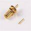 Gold Plated Hexagonal RF Coaxial SMA Connector for Rg58 086 316 Cable