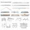 Hot-dip Galvanized 5/8'' angle thimbleye eyelet for electrical pole line hardware