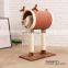 2-in-1 Cat Tree Scratching Cat Bed Cylindric Wooden Cute Cat Tree