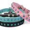Blue Diamond Embedded Pet Collar Leash Training Dog Pulling Rope Pet Neck Chain Pet Supplies