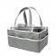 Portable Durable Stylish Car Organizer Nursery Diaper Holder Felt Baby Diaper Caddy With Different Color Inside