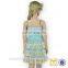 Posh Little Princess Girl Mint Green Dress Kids Mustard Pie Remake Shiny Layered Dress Design Casual Little Girls Boutique Dress