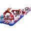 2020 outdoor all in one kids 5K Santa party inflatable obstacle course for events