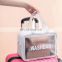Multifunction Pink Frosted Transparent Waterproof Pu and Pvc Travel Swimming Wash Custom Cosmetic Bag Makeup
