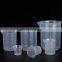 Lab Use Graduated Measuring Cups Plastic Beakers With Spout