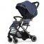 Portable Light weight Baby Stroller Export To Poland With PU leather handrail