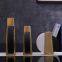 Half Moon Black White Gild Modern Simple Jingdezhen Ceramic Flat Vase For Home Study