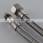 High pressure faucet flexible hose with brass fittings SS braided hose faucet connector hose