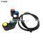 Universal 5 multi function button switch combination handlebar mount horn led fog light turn signal motorcycle on off switch