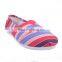 Colour mixture wholesale new model canvas flat shoes for women 2016