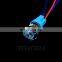 12mm LED Light Metal Push Button Switch 5 Colors 4 Pin annular Car power signal Power Button Switch 3V 6V 12V 24V 220V