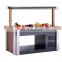 Luxury Wooden Counter Salad Bar with customized shape and different size