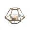 Geometry Candle Holder Gold Centerpiece  tealight metal candlestick holder For Wedding and home decoration