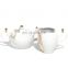 Luxury Gold Line White Porcelain Tableset Dinner Plate Tea Coffee Mug Ceramic  Dinnerware Sets