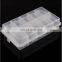 Multifunctional High Strength Transparent Clear Plastic Fishing Lure Tackle Boxes With 20 Compartments