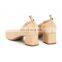 Ladies fancy high fashionable comfortable medium block heels pumps sandals shoes