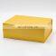 Ready stock yellow golden color magnet lid rigid foldable gift box wholesale
