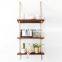 wooden wall mounted wall hanging flowerpot  storage holders rack kitchen rack organizer shelf hanging bracket for wood