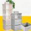 Private Label Pink Stackable Hanging System Navy Blue Cube Wall Mounted Storage Bins