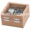 Exclusive design Luxury custom 2 slots wooden watch display case packing gift box