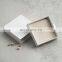 PandaSew Luxury Custom Logo White Paper Jewelry Packaging Box for Bracelet Pendant Gift with Microfiber Jewelry Pouch