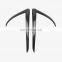 AUSO Matte Carbon Fiber Black ABS Front Blade Trim For Tesla Model 3 17-19 Accessories