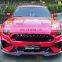 wholesale body kit for Ford Mustang Coupe 2018 2019 2020 Front grille bright black or black red grill body kit