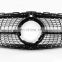 W205 Front grill for Mercedes benz C class W205 with honeycomb radiator mesh grill with camera hole black Gypsophila style 2019+