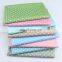 6mm aquamarine dot cotton printed polka dot fabric wholesale children's bag fabric edge pure cotton fabric