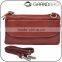 wholesale cow leather women shoulder bag clutch purse handbag with shoulder strap