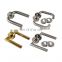 Heavy duty stainless steel black modern design door handle lever key interior door lock handle