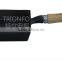 TRIONFO cast iron divided frying pan with wooden handle set