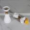 Home Decoration Candlestick Hourglass Shape Marble Aluminum Durable Candle Holders Vase