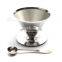 V60 кофейный дрипер из нержавеющей стали с титановым конусом и держателем для наливания, кофейный фильтр