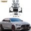 Wholesaler Wide Body Kits For 2021 Benz E-class W213 Upgrade E63s AMG Car Bumpers Grille Fenders Hoods Rear Diffuser With Tips