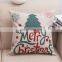 Christmas Decorations 45x45cm Pillow Case Santa Clause Christmas Deer Cotton Linen Cover Home Decor