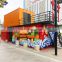 Shipping Container fast food restaurant mobile restaurant for sale steel container house as restaurant plan