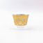 gold color 6 pcs cawa cup of clear glass arabic tea cup sets