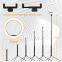 Portable ring light 360 rotation with stand 10 12inch  photography lights ring selfie lamp for phone ring light avec tripied