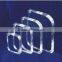 Clear Acrylic Metallic Strut Octangle Shape Table Photo/picture Frame